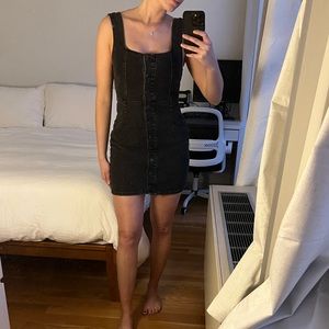 Urban Outfitters Black Denim Dress